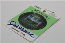 Jack Burke Signed 2010 Masters Tournament SERIES Badge #R14473 JSA ALOA