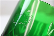 Augusta National Masters Emerald Green Cut Rocks Glass