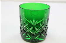 Augusta National Masters Emerald Green Cut Rocks Glass