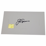 Jack Nicklaus Signed Card with Personal Golden Bear Hologram #01515