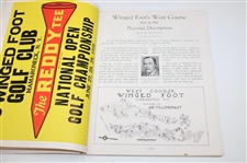 1929 US Open Championship at Winged Foot GC Official Program - Bobby Jones Win