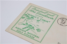 1953 Augusta National President & Mrs. Eisenhower Accept Mamie's Cabin First Day  Cover