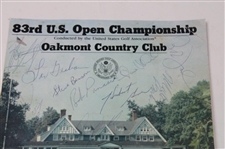 Seve Ballesteros +15 Signed 1983 U.S. Open Oakmont C.C.Program Cover Only JSA ALOA