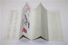 1962 US Open Oakmont Country Club Thursday-Friday Pairing Sheet - Jack Nicklaus