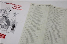 1962 US Open Oakmont Country Club Thursday-Friday Pairing Sheet - Jack Nicklaus