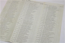 1962 US Open Oakmont Country Club Thursday-Friday Pairing Sheet - Jack Nicklaus