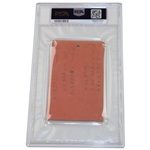 1953 U.S. Open Oakmont C.C. Round Two Ticket Encapsulated Ben Hogan Win
