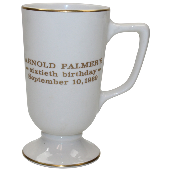 Arnold Palmers 60th Birthday Party 9/10/1989 China Cup By Homer Laughlin