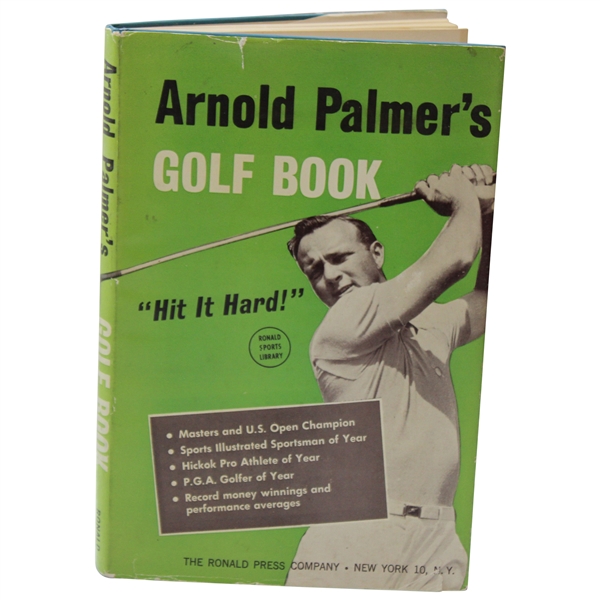 1961 1st Edition Book Hit It Hard By Arnold Palmer