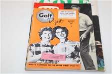 Five (5) Golf Magazines 1953-71 w/ Arnold Palmer, Bauer Sisters etc.