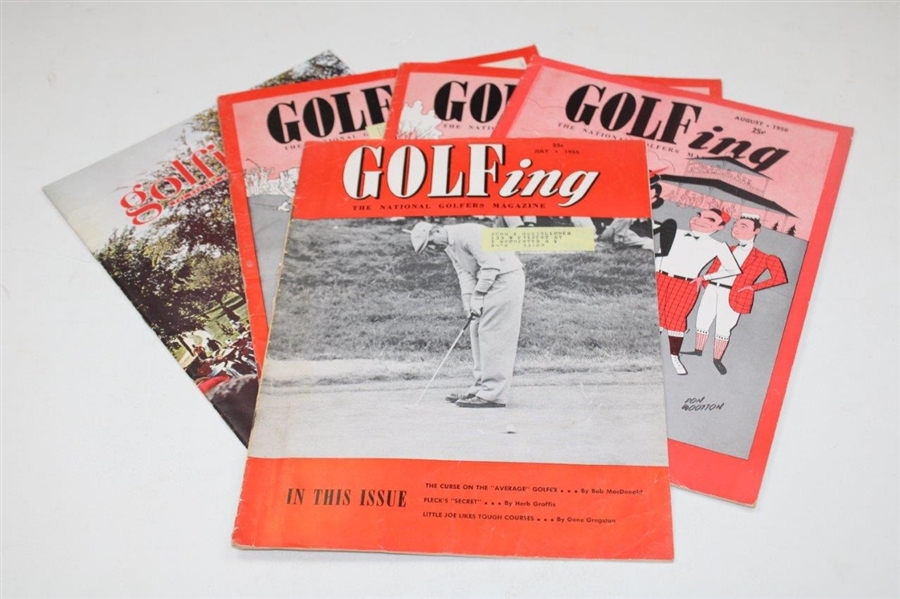 Five (5) Golfing Magazines 1955-1962