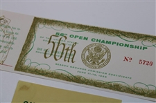 1956 US Open Oak Hill Country Club (3) Piece Lot