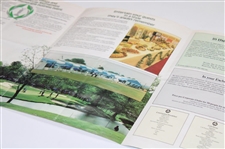 Payne Stewart & Jack Nicklaus Signed 1987 Memorial Tournament Tri Fold Guide JSA ALOA
