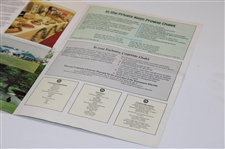 Payne Stewart & Jack Nicklaus Signed 1987 Memorial Tournament Tri Fold Guide JSA ALOA