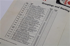 1966 U.S. Amateur Merion Golf Club Pairing Sheet & USGA Journal Reprint