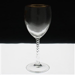 c.1970's Arnold Palmer Motors Latrobe Dealership Twisty Stem Champagne Glass