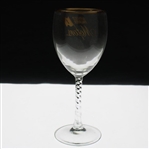 c.1970's Arnold Palmer Motors Latrobe Dealership Twisty Stem Champagne Glass