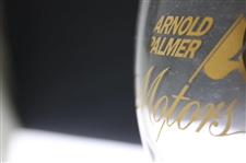 c.1970's Arnold Palmer Motors Latrobe Dealership Twisty Stem Champagne Glass