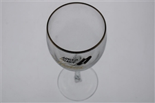 c.1970's Arnold Palmer Motors Latrobe Dealership Twisty Stem Champagne Glass