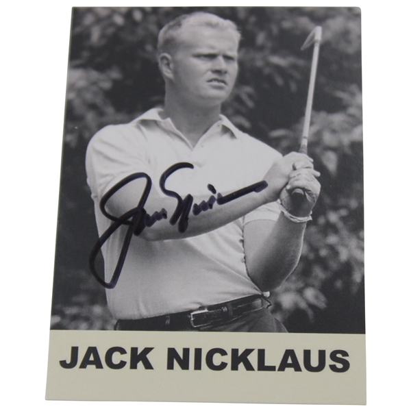 Jack Nicklaus Signed 1988 JSB Enterprises Golf Card JSA ALOA