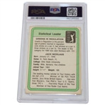 Jack Nicklaus Signed 1981 Donruss Golf Stat Leader Card PSA/DNA