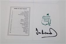 Tommy Aaron, Charl Schwartzel & Ian Woosnam Signed Augusta National Scorecards JSA ALOA