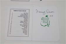 Tommy Aaron, Charl Schwartzel & Ian Woosnam Signed Augusta National Scorecards JSA ALOA