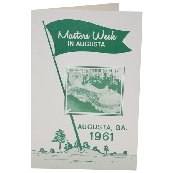 Masters Week in Augusta 1961 Program/Booklet