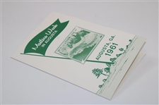 Masters Week in Augusta' 1961 Program/Booklet