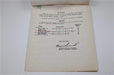 1957 Masters Tournament Golf Writers Association Information Packet