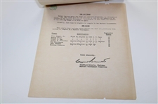 1957 Masters Tournament Golf Writers Association Information Packet