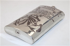 Augusta National Golf Club Sheffield Pewter Flask in Original Box