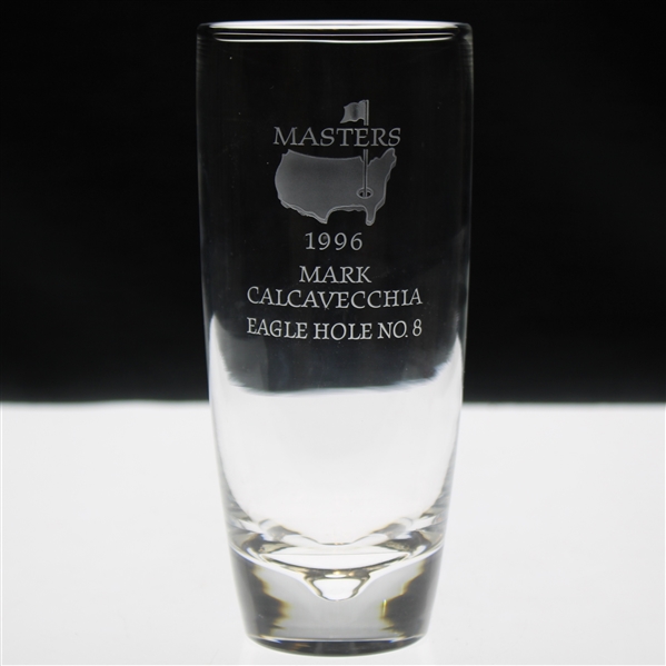 Mark Calcavecchias 1996 Masters Tournament Hole No. 8 Steuben Crystal Eagle Glass