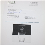Mark Calcavecchia's 1996 Masters Tournament Hole No. 8 Steuben Crystal Eagle Glass