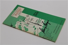 Gary Player Signed 1978 Masters Tournament Spectator Guide JSA ALOA
