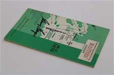 Gary Player Signed 1978 Masters Tournament Spectator Guide JSA ALOA