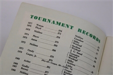 Gary Player Signed 1978 Masters Tournament Spectator Guide JSA ALOA