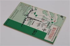 Tommy Aaron Signed 1973 Masters Tournament Spectator Guide JSA ALOA