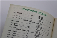 Tommy Aaron Signed 1973 Masters Tournament Spectator Guide JSA ALOA