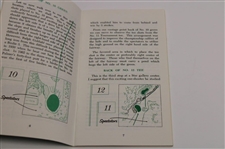 Larry Mize Signed 1987 Masters Tournament Spectator Guide JSA ALOA