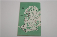 Larry Mize Signed 1987 Masters Tournament Spectator Guide JSA ALOA