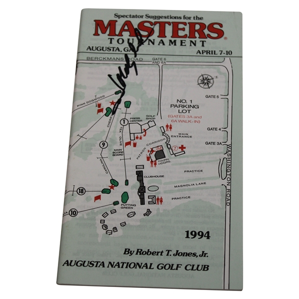 Jose Maria Olazabal 1994 Masters Tournament Spectator Guide JSA ALOA