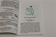 Jose Maria Olazabal 1994 Masters Tournament Spectator Guide JSA ALOA