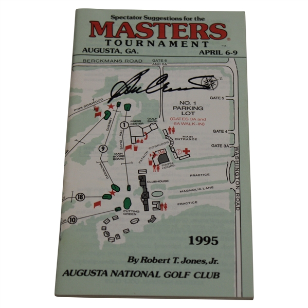 Ben Crenshaw Signed 1995 Masters Tournament Spectator Guide JSA ALOA