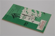 Craig Stadler Signed 1982 Masters Tournament Spectator Guide JSA ALOA