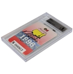Nick Faldo Signed 1996 Masters Series Badge #S00063