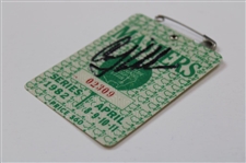 Craig Stadler Signed 1982 Masters Tournament SERIES Badge #02309 JSA ALOA