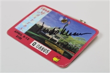Mark O'Meara Signed 1998 Masters Tournament SERIES Badge #Q08865 JSA ALOA