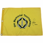 Justin Rose Signed The Memorial Tournament Embroidered Flag with 2010 JSA ALOA