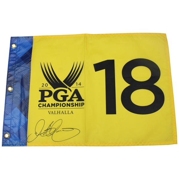 Rory McIlroy Signed 2014 PGA Championship at Valhalla Flag JSA ALOA